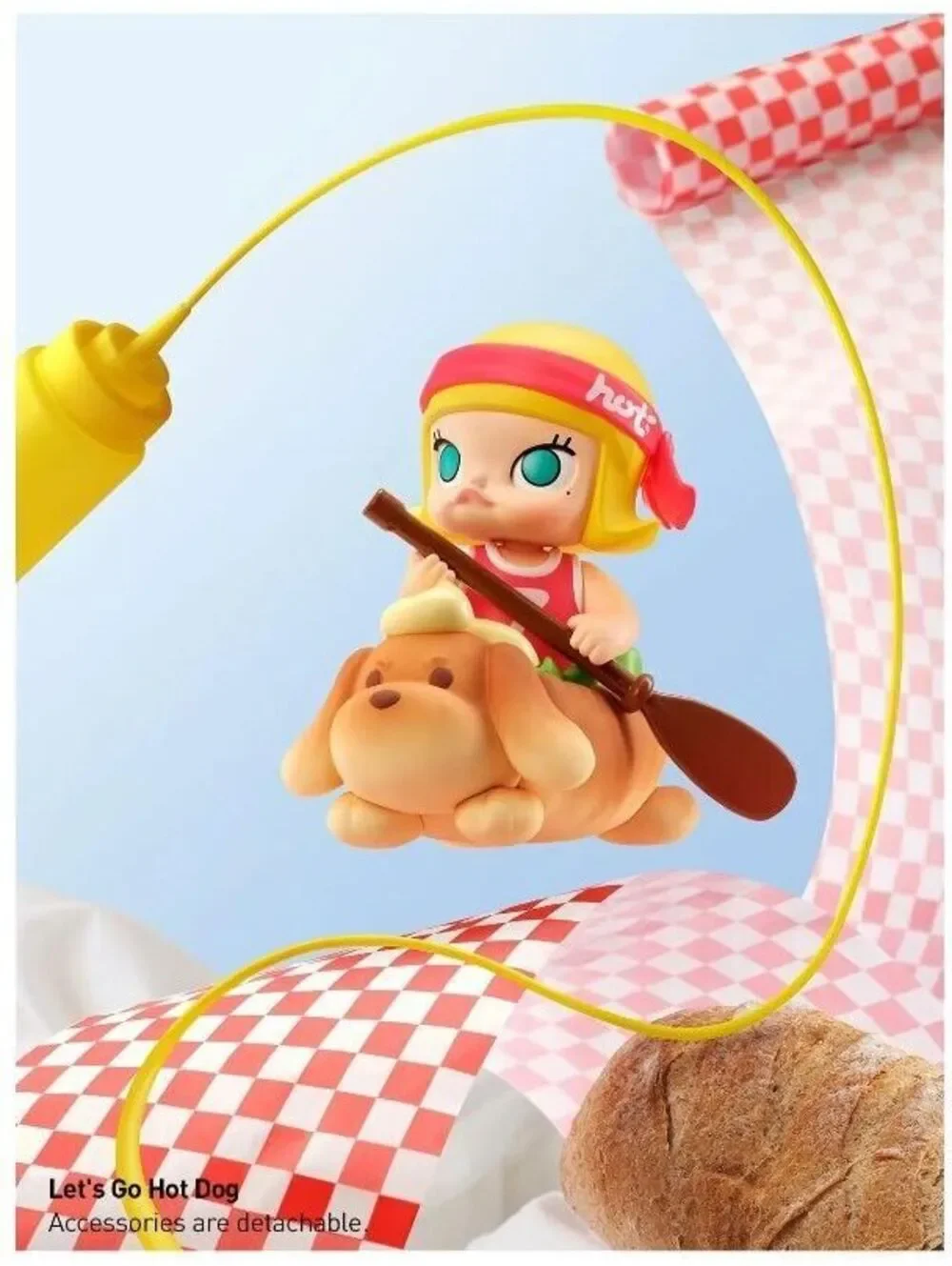 Pop Mart Molly Carb-Lover Series Figure: Let's Go Hot Dog
